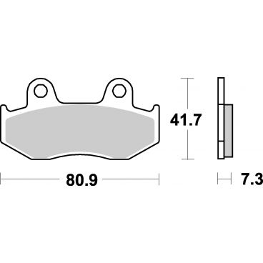 Plaquettes de frein moto SBS Ceramic 558 HF