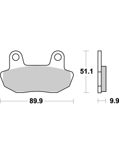 Plaquettes de frein moto SBS Ceramic 561 HF