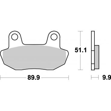 Plaquettes de frein moto SBS Ceramic 561 HF