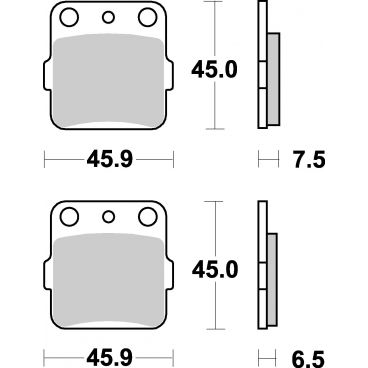 Plaquettes de frein moto SBS Ceramic 562 HF