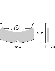 Plaquettes de frein moto SBS Ceramic 571 HF
