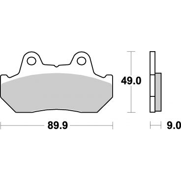 Plaquettes de frein moto SBS Ceramic 572 HF