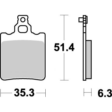 Plaquettes de frein moto SBS Ceramic 574 HF