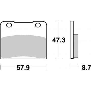 Plaquettes de frein moto SBS Ceramic 578 HF