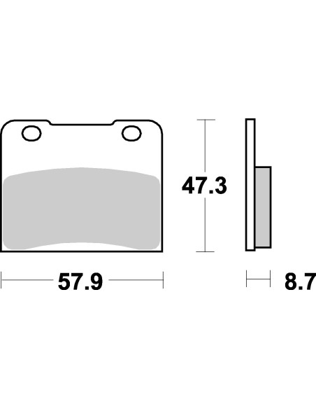 Plaquettes de frein moto SBS Ceramic 578 HF
