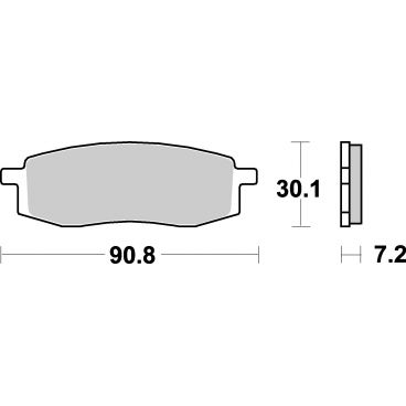 Plaquettes de frein moto SBS Ceramic 580 HF