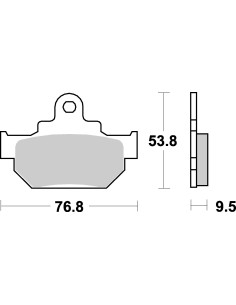 Plaquettes de frein moto SBS Ceramic 582 HF