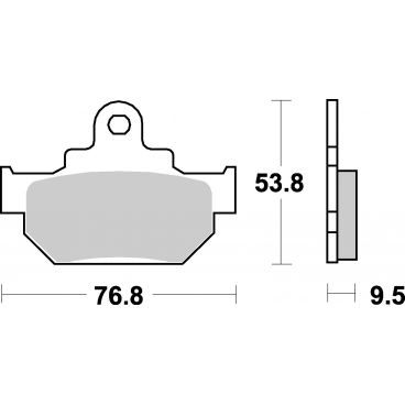 Plaquettes de frein moto SBS Ceramic 582 HF