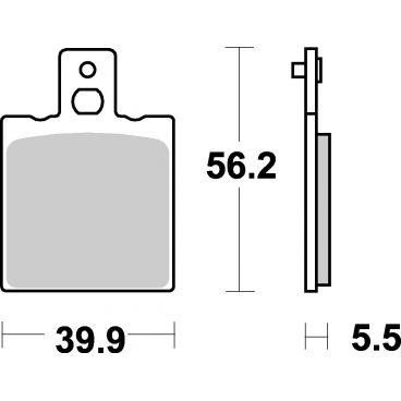 Plaquettes de frein moto SBS Ceramic 583 HF