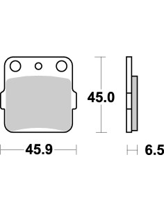 Plaquettes de frein moto SBS Ceramic 584 HF