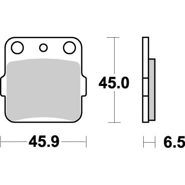 Plaquettes de frein moto SBS Ceramic 584 HF