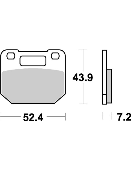 Plaquettes de frein moto SBS Ceramic 587 HF