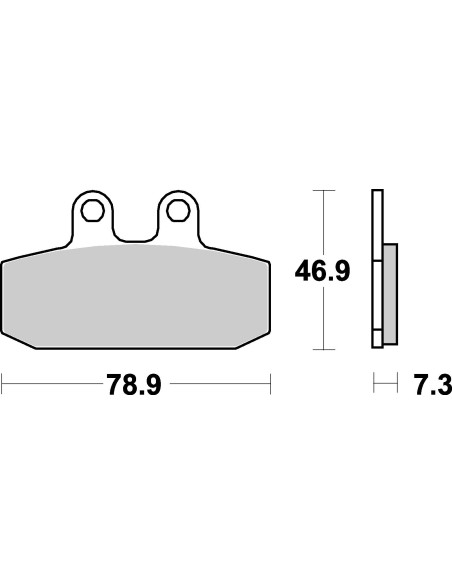 Plaquettes de frein moto SBS Ceramic 588 HF