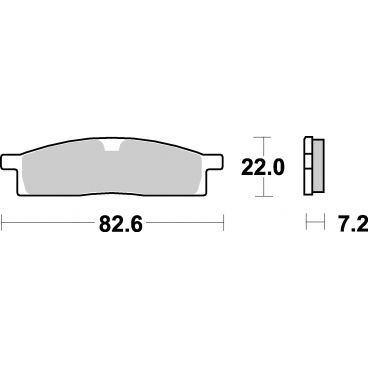 Plaquettes de frein moto SBS Ceramic 589 HF