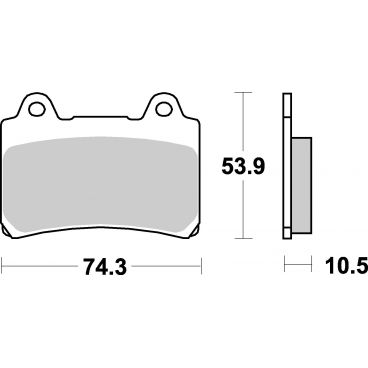 Plaquettes de frein moto SBS Ceramic 590 HF