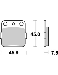Plaquettes de frein moto SBS Ceramic 592 HF