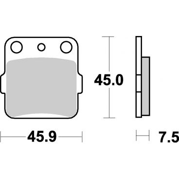 Plaquettes de frein moto SBS Ceramic 592 HF