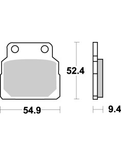 Plaquettes de frein moto SBS Ceramic 598 HF