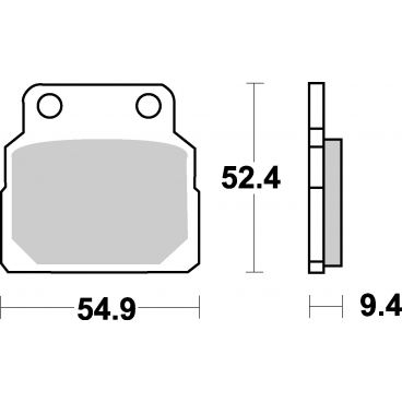 Plaquettes de frein moto SBS Ceramic 598 HF