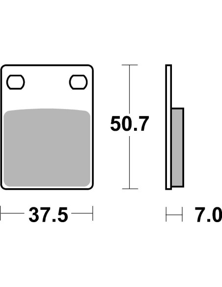 Plaquettes de frein moto SBS Ceramic 606 HF