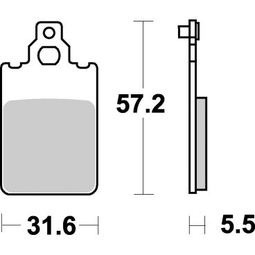 Plaquettes de frein moto SBS Ceramic 607 HF