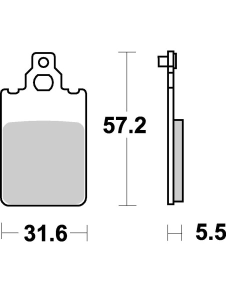 Plaquettes de frein moto SBS Ceramic 607 HF