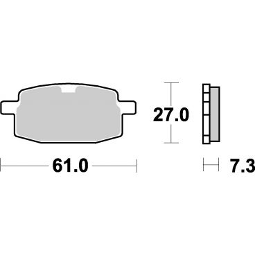 Plaquettes de frein moto SBS Ceramic 619 HF