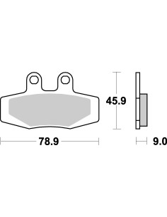 Plaquettes de frein moto SBS Ceramic 621 HF