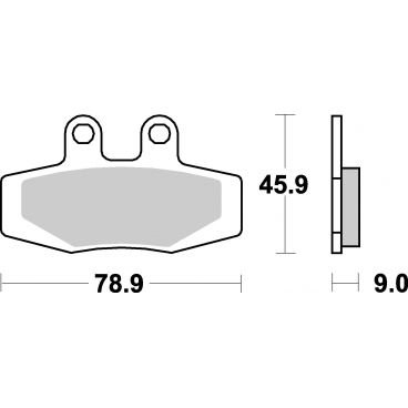 Plaquettes de frein moto SBS Ceramic 621 HF