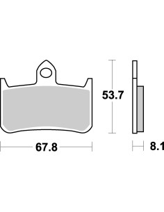 Plaquettes de frein moto SBS Ceramic 622 HF