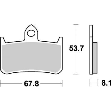 Plaquettes de frein moto SBS Ceramic 622 HF