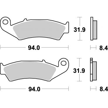 Plaquettes de frein moto SBS Ceramic 623 HF