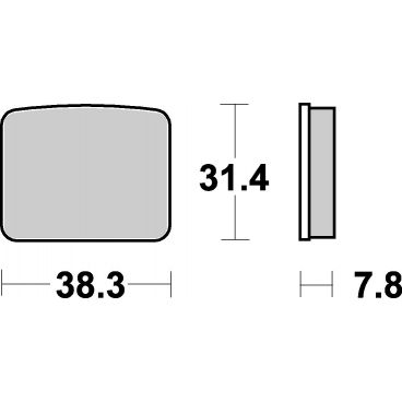 Plaquettes de frein moto SBS Ceramic 625 HF