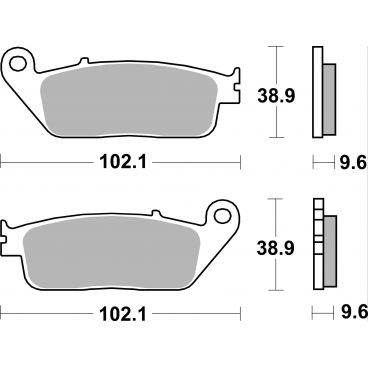 Plaquettes de frein moto SBS Ceramic 630 HF