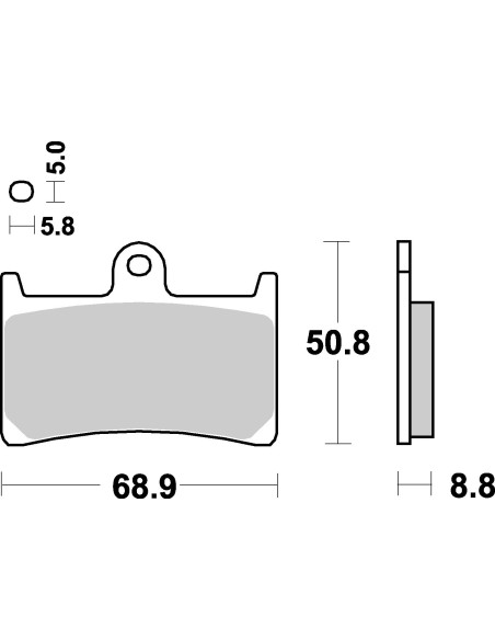 Plaquettes de frein moto SBS Ceramic 639 HF