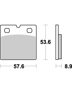 Plaquettes de frein moto SBS Ceramic 640 HF