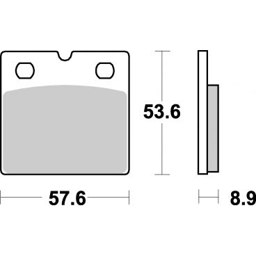 Plaquettes de frein moto SBS Ceramic 640 HF