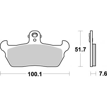 Plaquettes de frein moto SBS Ceramic 641 HF