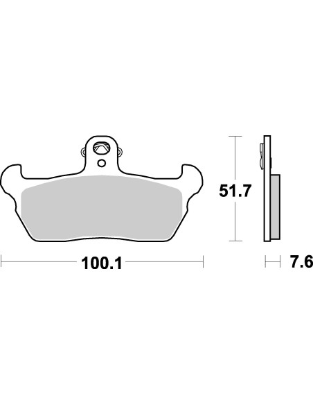 Plaquettes de frein moto SBS Ceramic 641 HF