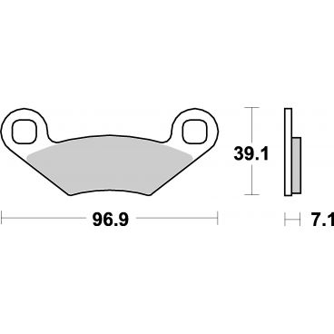 Plaquettes de frein moto SBS Ceramic 642 HF