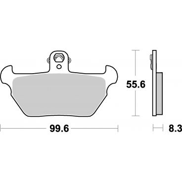 Plaquettes de frein moto SBS Ceramic 644 HF