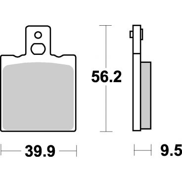 Plaquettes de frein moto SBS Ceramic 646 HF