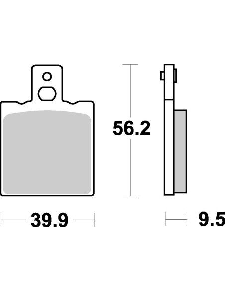 Plaquettes de frein moto SBS Ceramic 646 HF