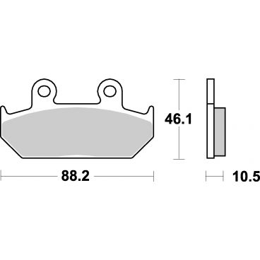 Plaquettes de frein moto SBS Ceramic 647 HF