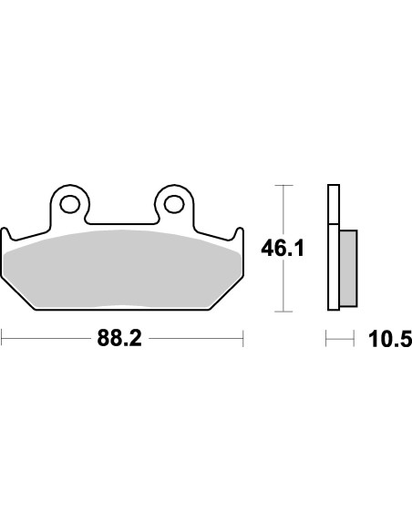 Plaquettes de frein moto SBS Ceramic 647 HF