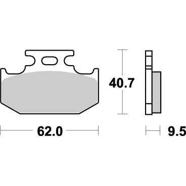 Plaquettes de frein moto SBS Ceramic 648 HF