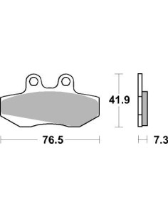 Plaquettes de frein moto SBS Ceramic 652 HF