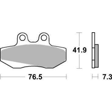 Plaquettes de frein moto SBS Ceramic 652 HF