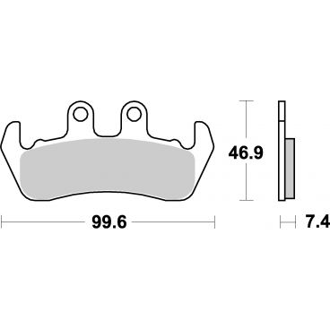 Plaquettes de frein moto SBS Ceramic 653 HF