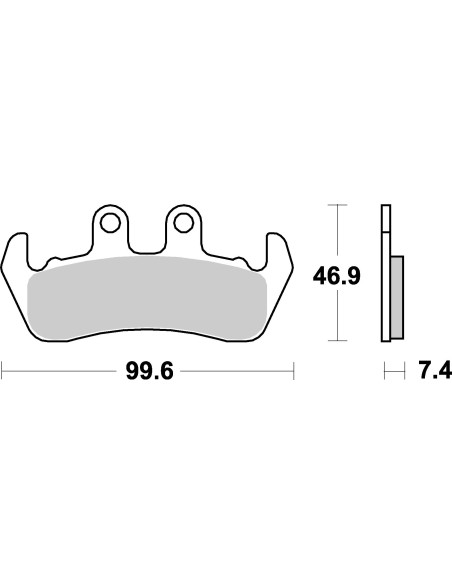 Plaquettes de frein moto SBS Ceramic 653 HF